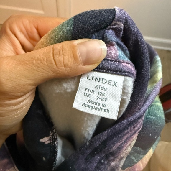 Lindex Girl’s Organic Cotton Fantasy Outer Space Hoodie - Picture 3 of 5